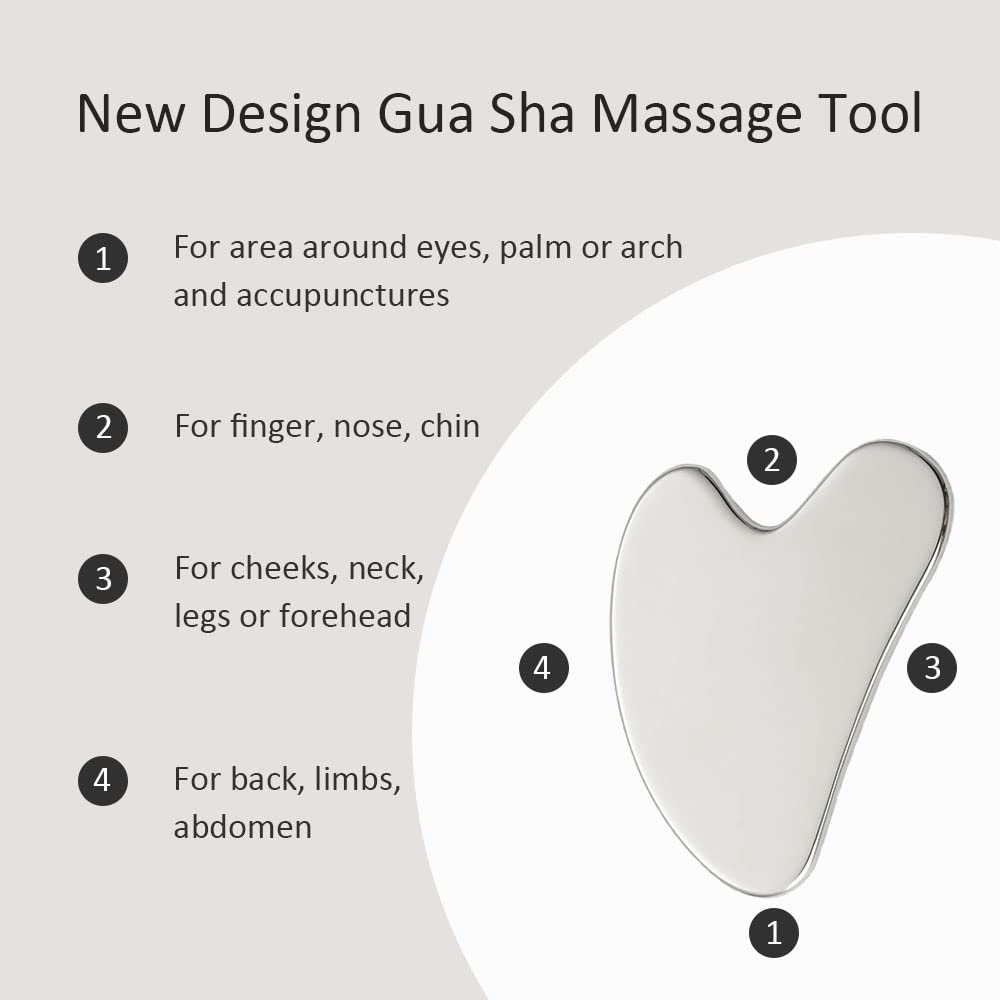 3D Face Roller & Gua Sha Set for Lifting, Contouring & Depuffing