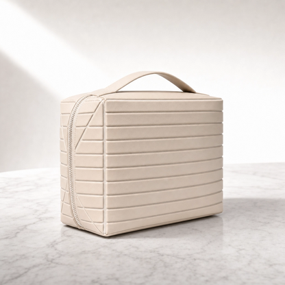 The Glow Case | Structured  Foldable Makeup & Skincare Organizer