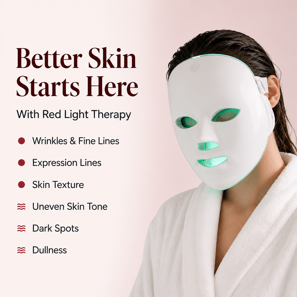 The Glow Mask — 7-Color LED Light Therapy Face Mask