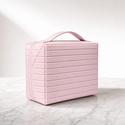 The Glow Case | Structured  Foldable Makeup & Skincare Organizer