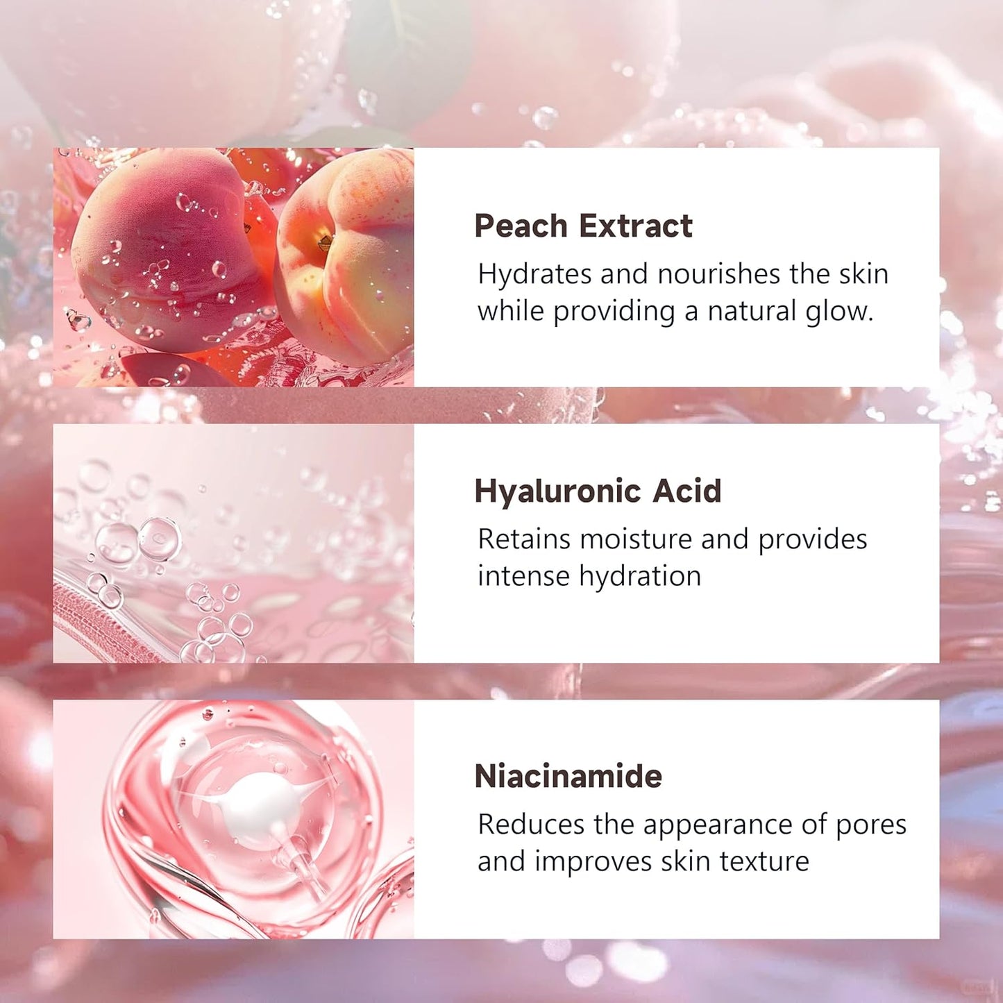 Niacinamide Brightening Serum with Peach Extract